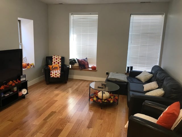 college student living room