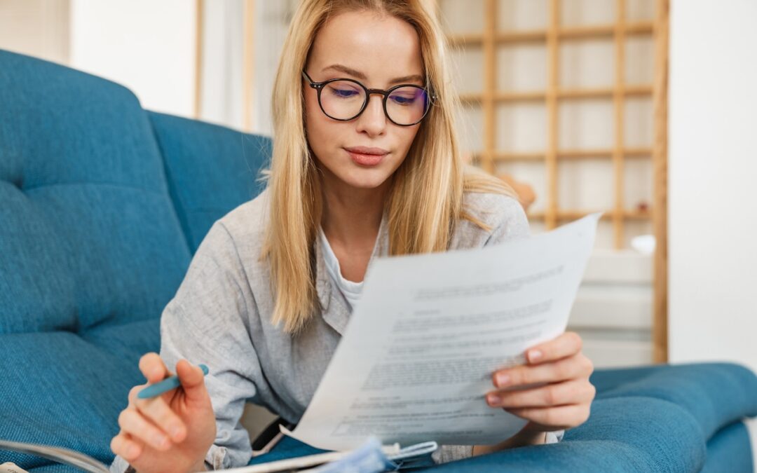 student reviewing new lease agreement